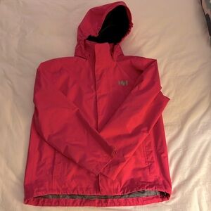 Helly Hansen Pink Raincoat. Size 12.